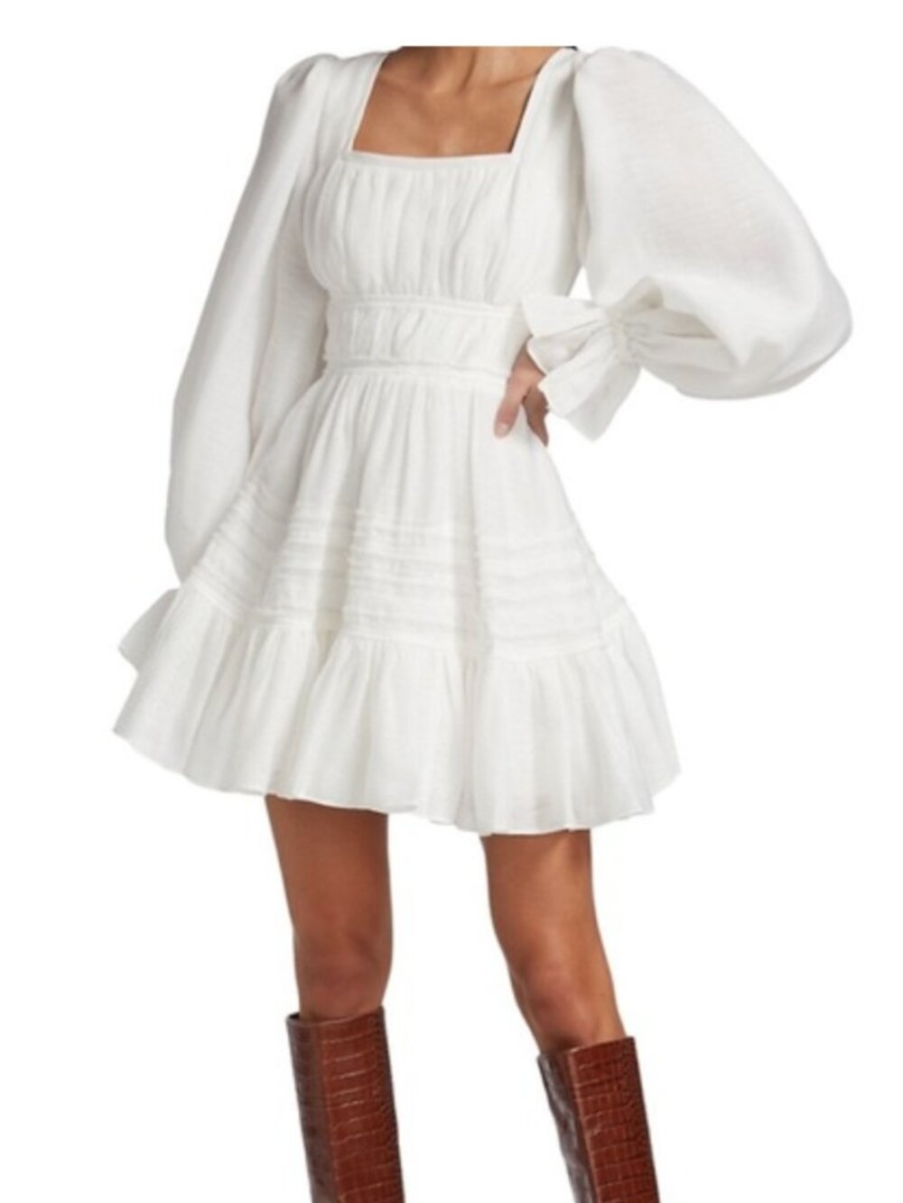 NEW Aje Impression Dress White